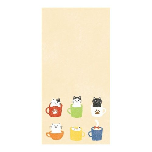 Furukawashiko Cats in Cups Mini Letter Set