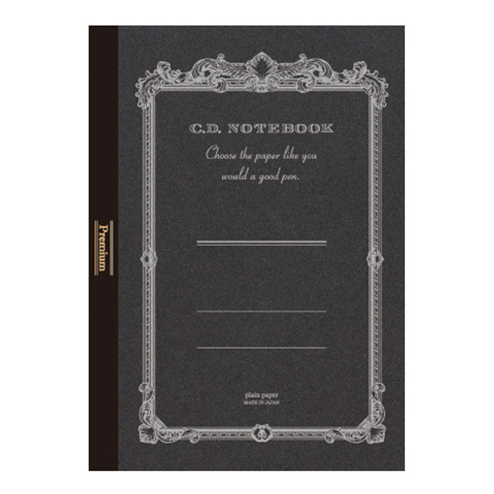 Premium C.D Notebook A6 Plain Black