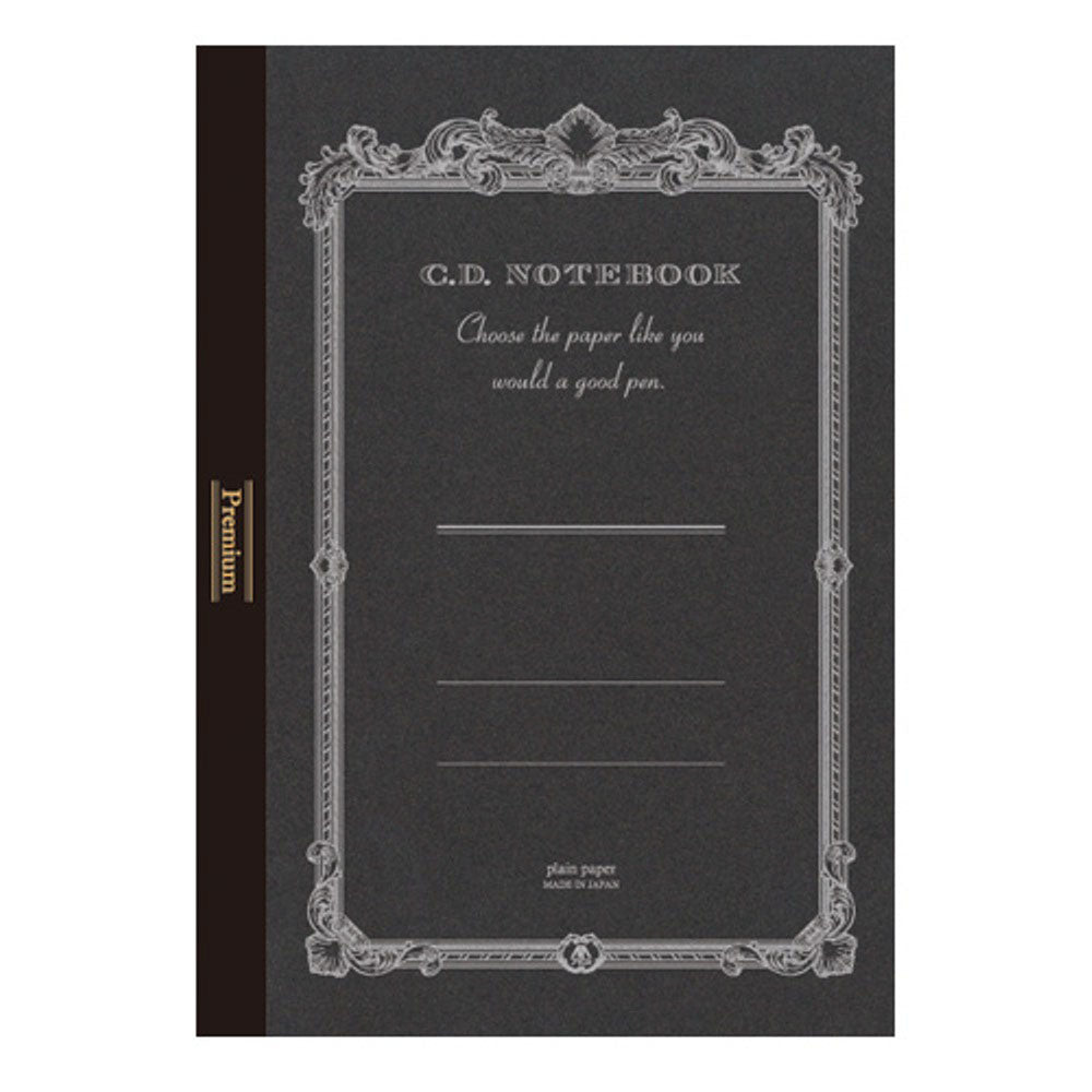 Premium C.D Notebook A5 Plain Black