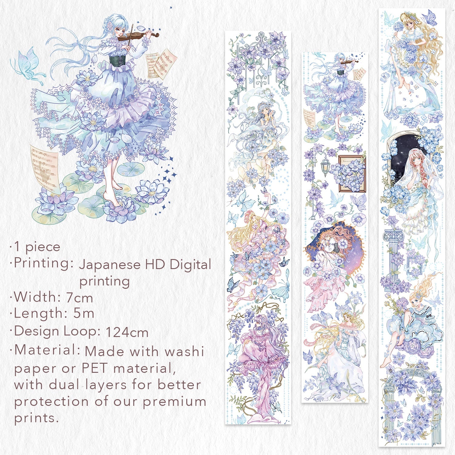 The Washi Tape Shop Garden Glam Wide PET -tape 70mm