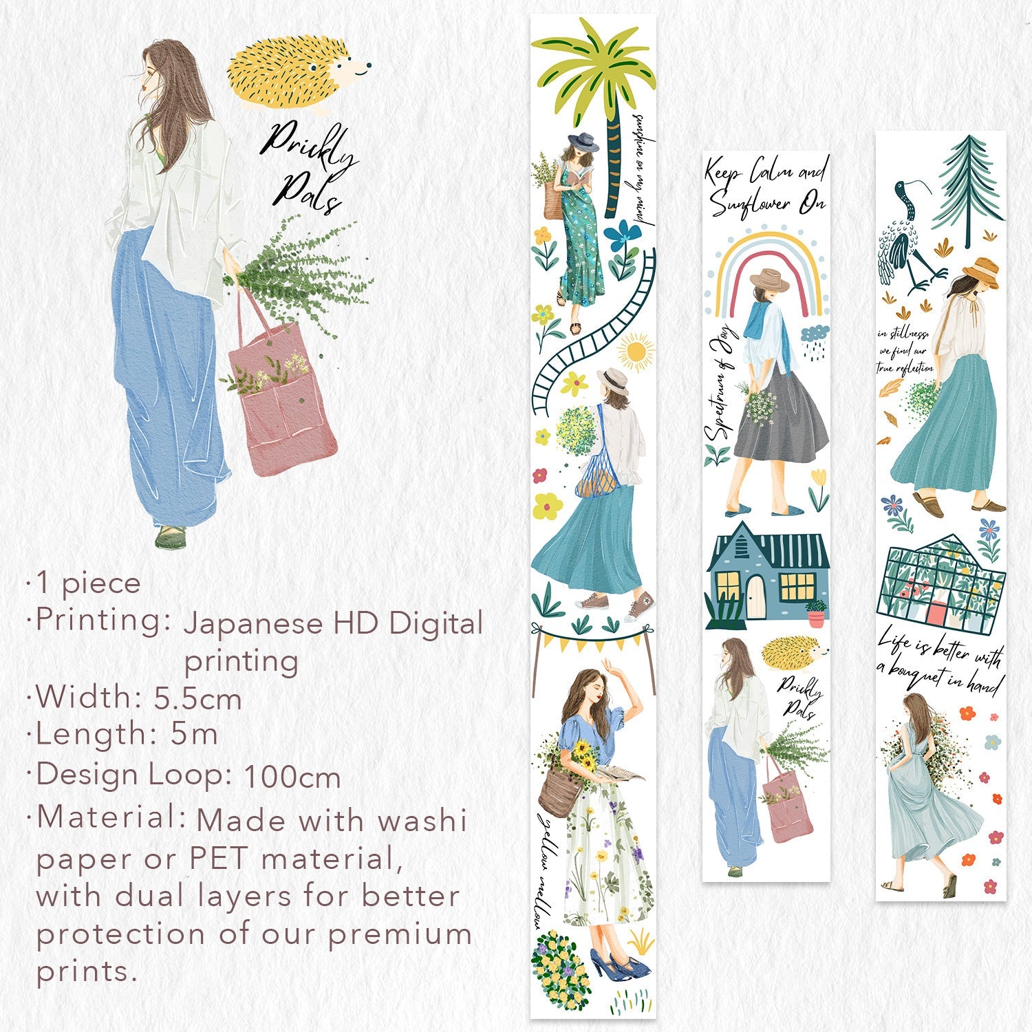 The Washi Tape Shop Prague's Colorful Journey Wide PET -tape 55mm