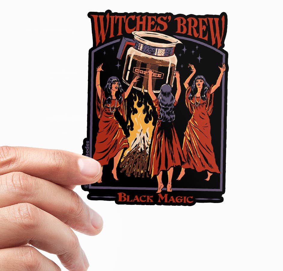 Steven Rhodes Vinyl Sticker Witches' Brew