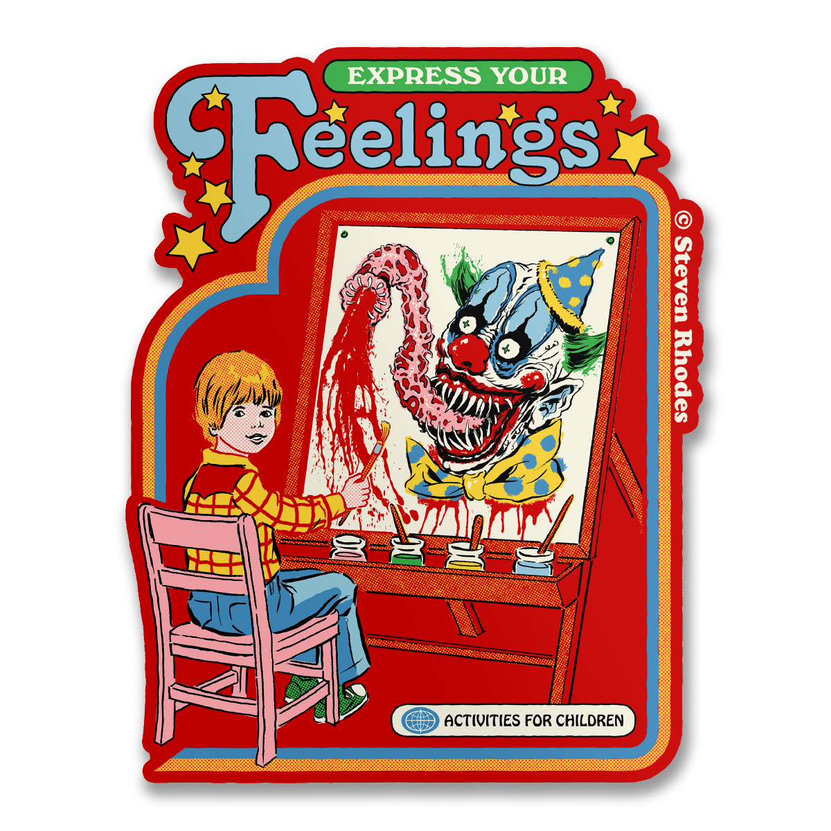 Steven Rhodes Vinyl Sticker Express Your Feelings