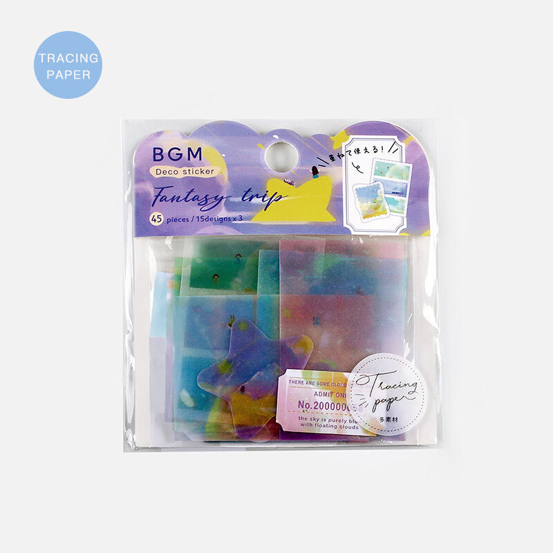BGM Sticker Flakes Fantasy Trip Dream Sky