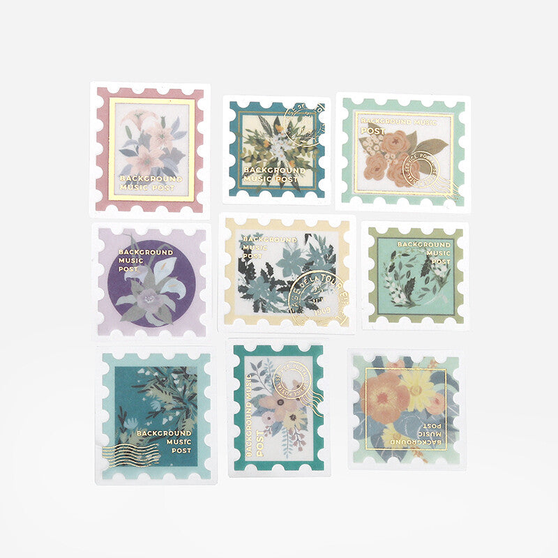 BGM Washi Sticker Flakes Post Office Blossom