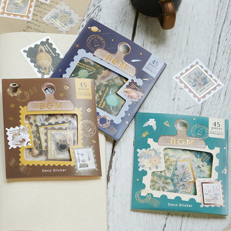 BGM Washi Sticker Flakes Post Office Blossom