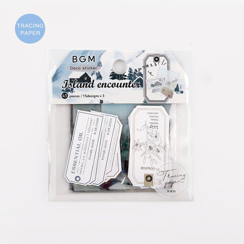 BGM Sticker Flakes Island Encounter White