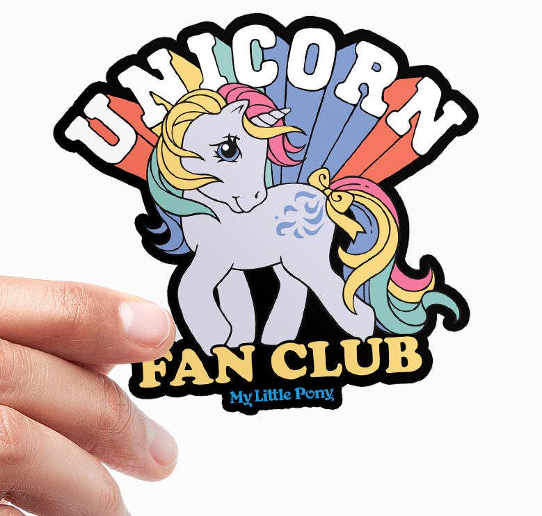 My Little Pony Vinyl Sticker Unicorn Fan Club