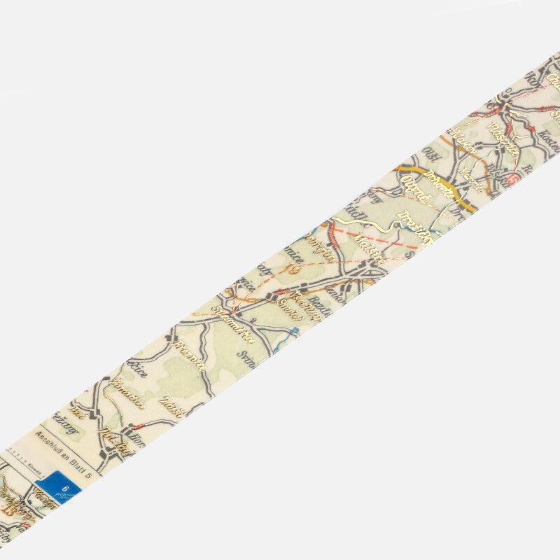 BGM Washitape Antique Map Foil