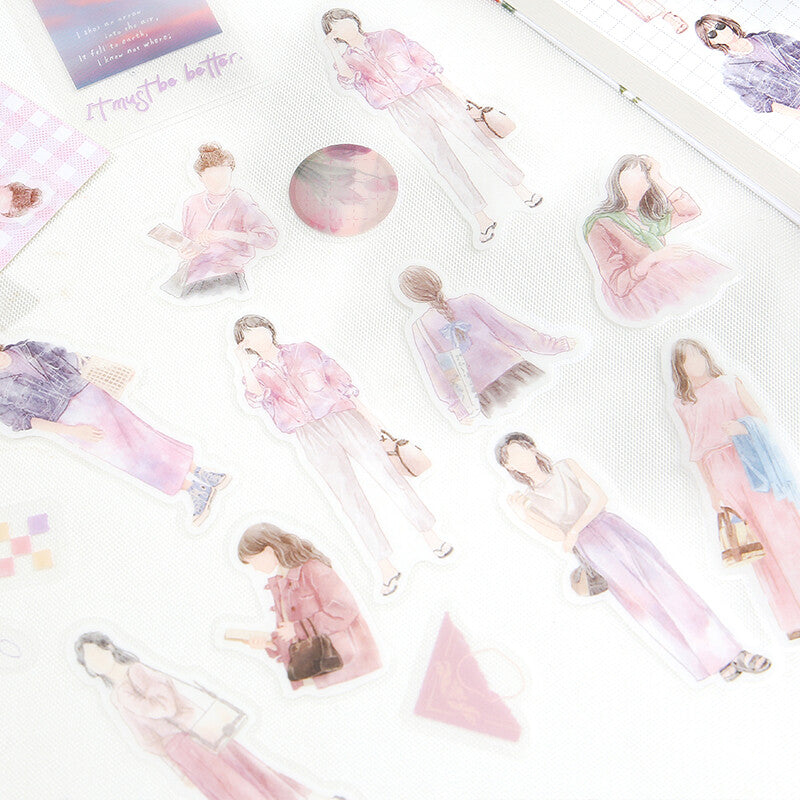 Coordinate Girl Washi Sticker Pink