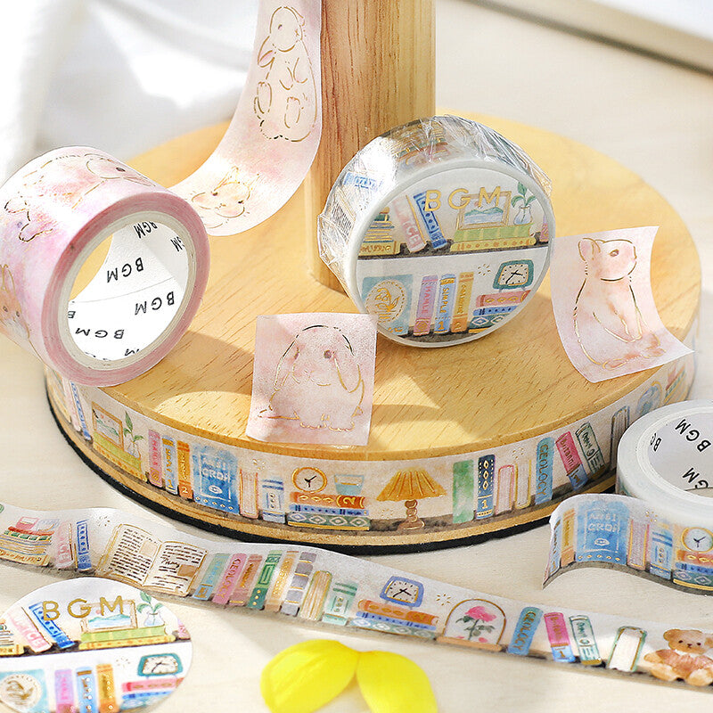 BGM Washitape Desk Scenery Books Foil Foil