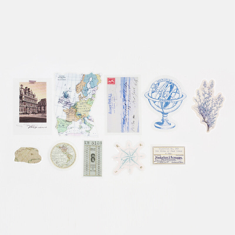 Washi Sticker Flakes Memory Trip Vintage