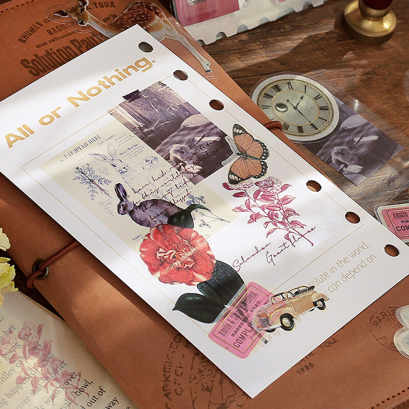 BGM Planner Sticker Flakes Butterfly Valley Vintage