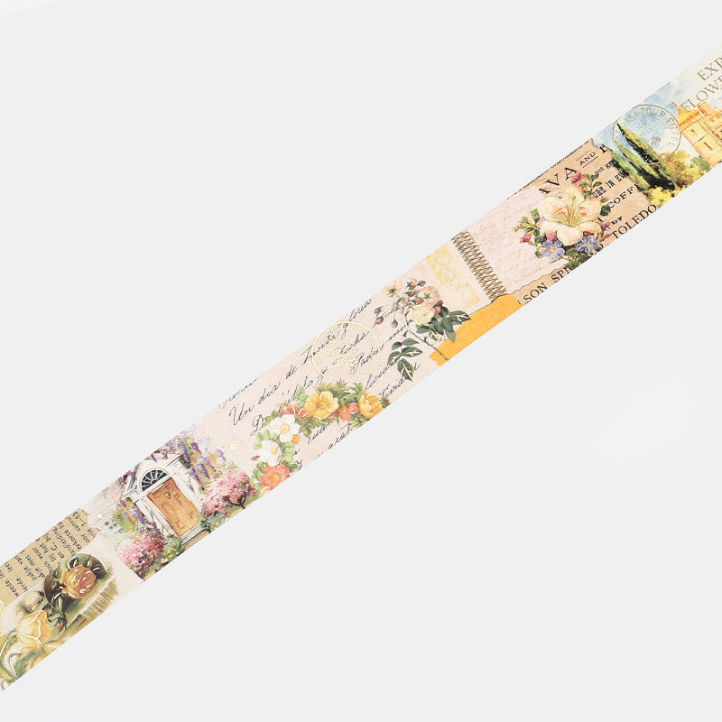 BGM Washitape Romantic Invitation Flowers