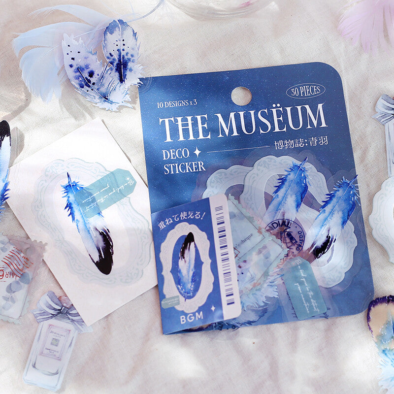 BGM PET Planner Sticker The Museum Aoba Blue