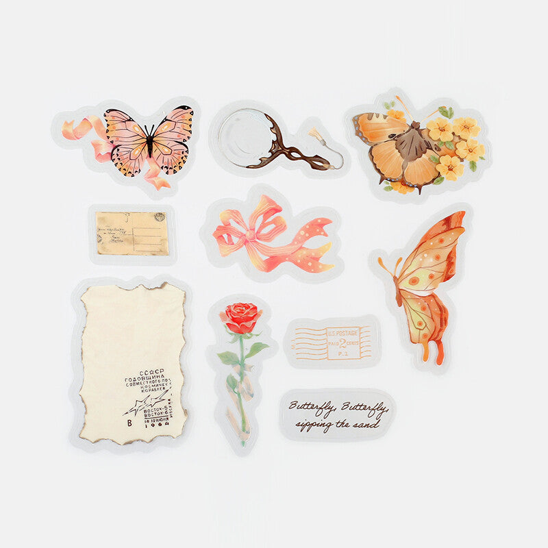 BGM PET Planner Sticker The Museum Love Butterfly