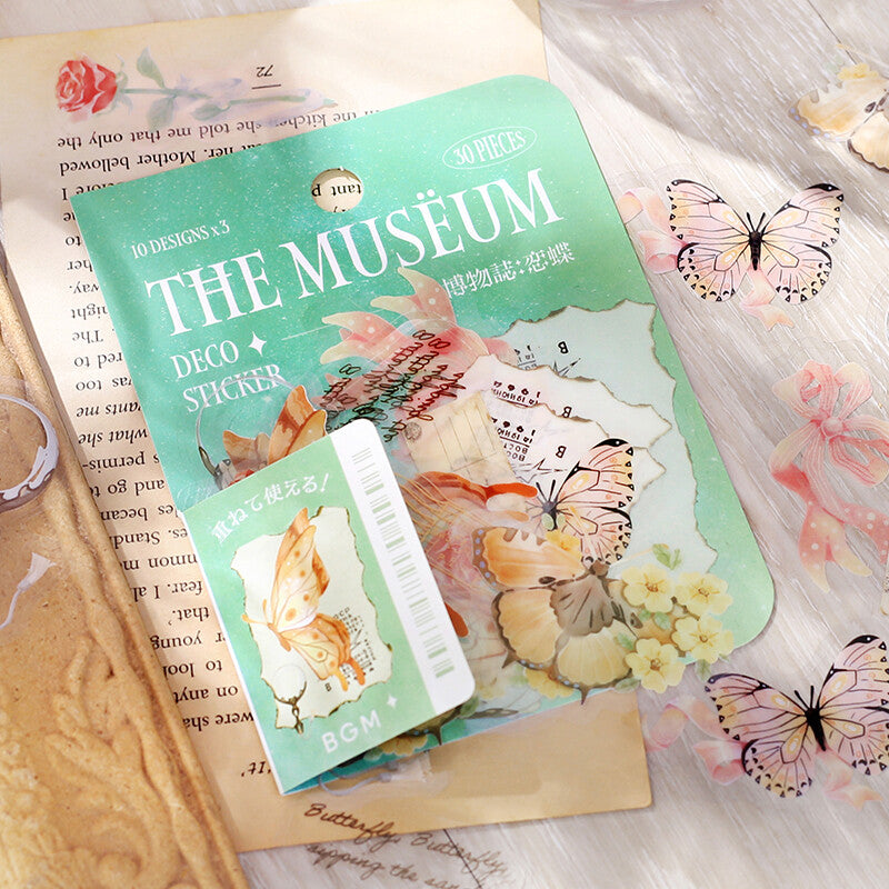 BGM PET Planner Sticker The Museum Love Butterfly