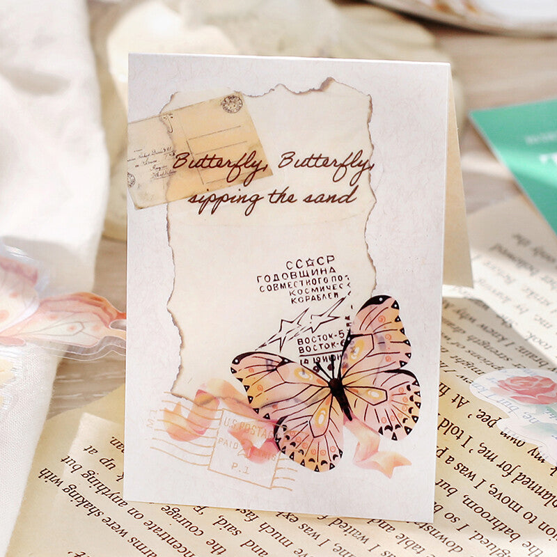 BGM PET Planner Sticker The Museum Love Butterfly