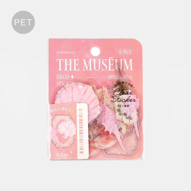 BGM PET Planner Sticker The Museum Cherry Blossom Shells