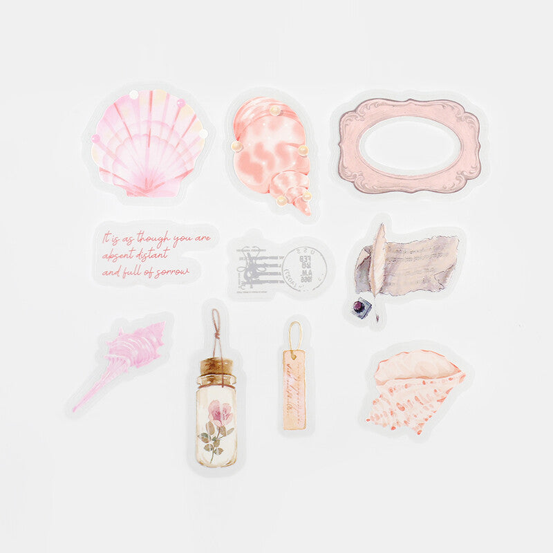 BGM PET Planner Sticker The Museum Cherry Blossom Shells