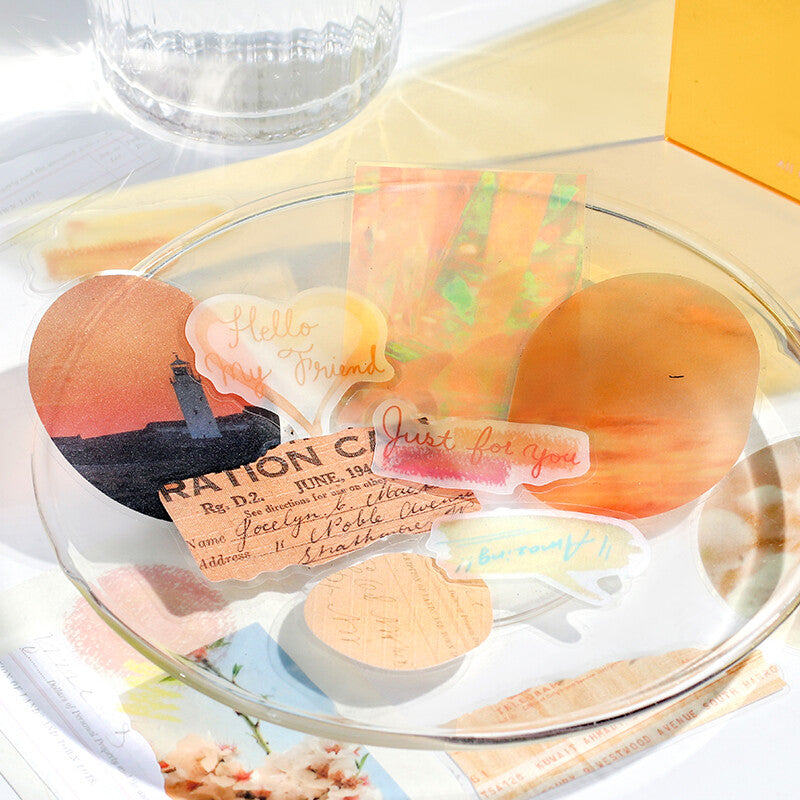 BGM Planner Sticker Flakes Color Poems Yellow