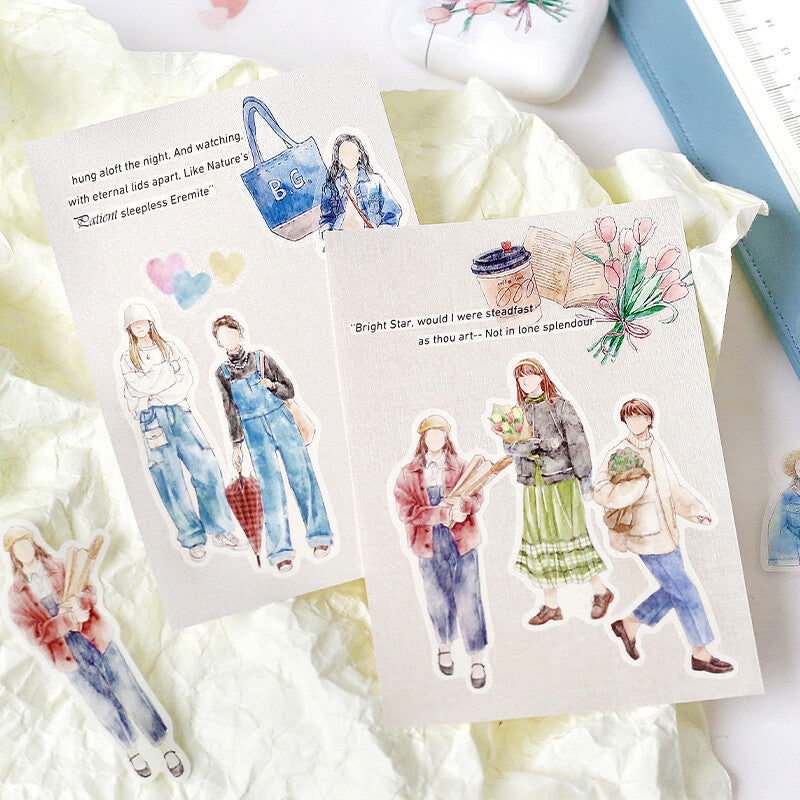 BGM Planner Sticker #OOTD 03 Love Denim
