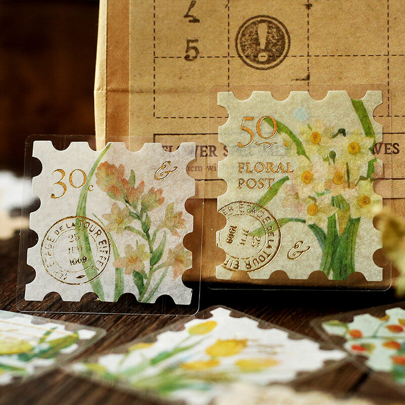 BGM Planner Stickers Post Office Botanical Book Yellow