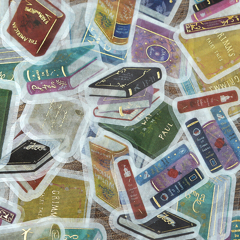 BGM Planner Sticker Flakes Ippai Lots of Old Books!