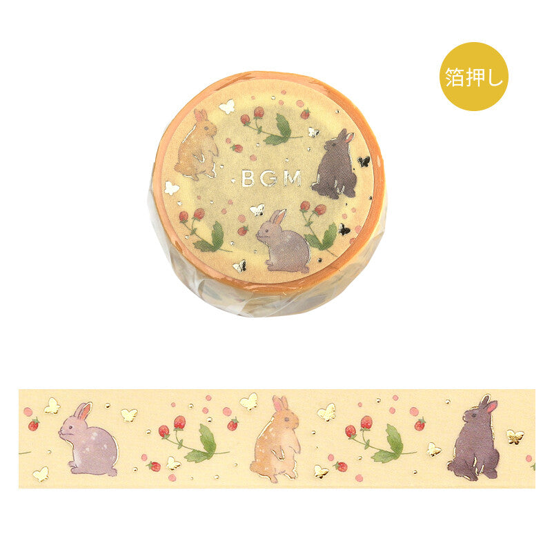 BGM Washitape Rabbit Country Raspberry