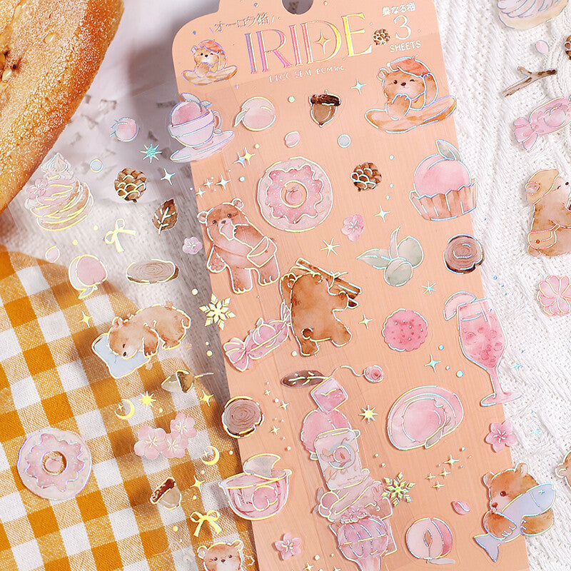BGM IRIDE Planner Stickers Bear 3 sheets