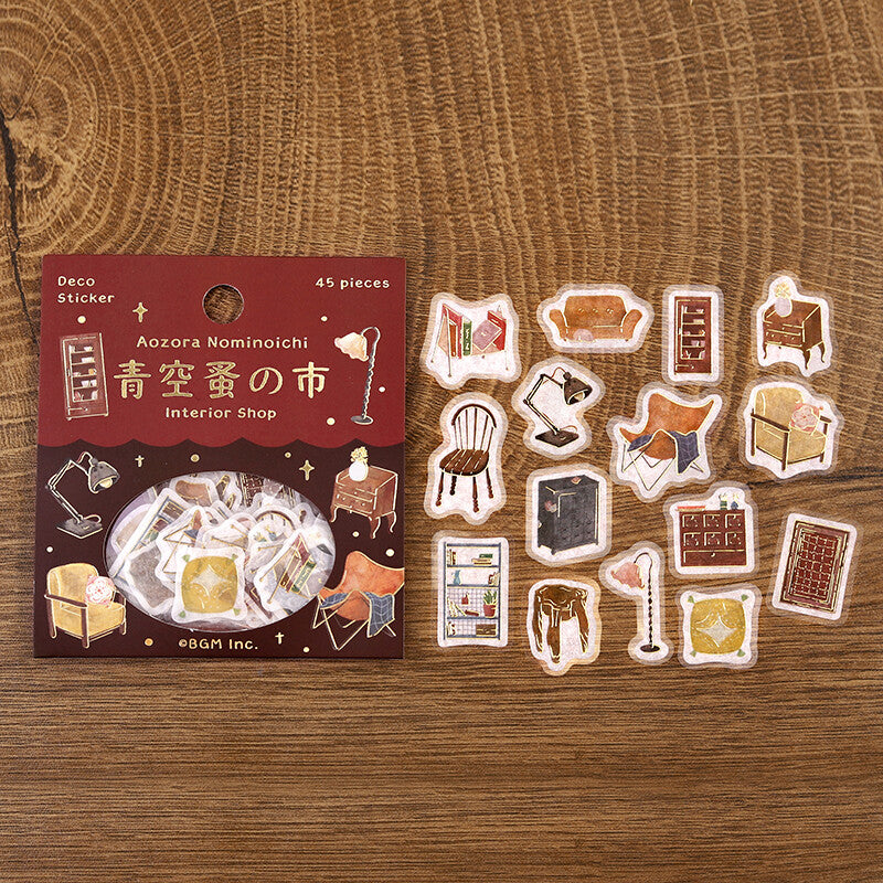 BGM Planner Stickers Aozora Nominoichi Interior Shop