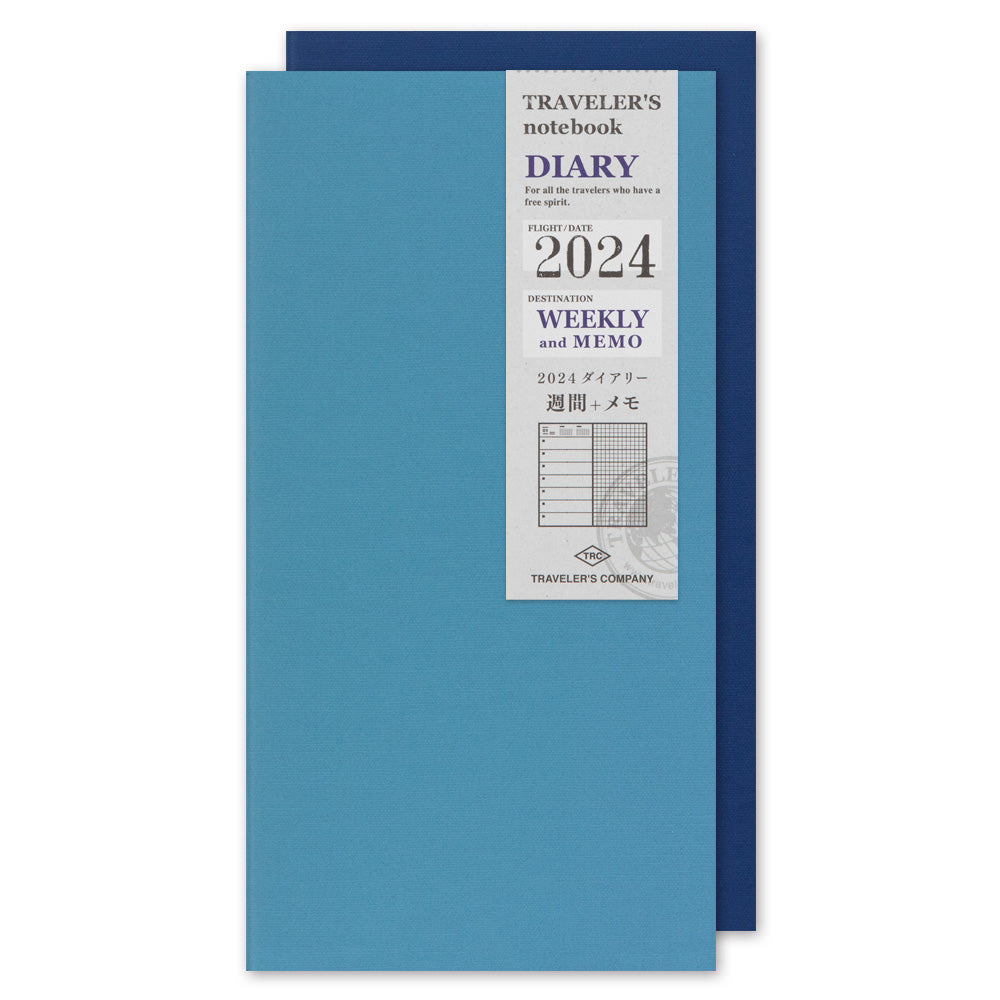 Traveler's Notebook 2024 Weekly + Memo Diary Regular Size