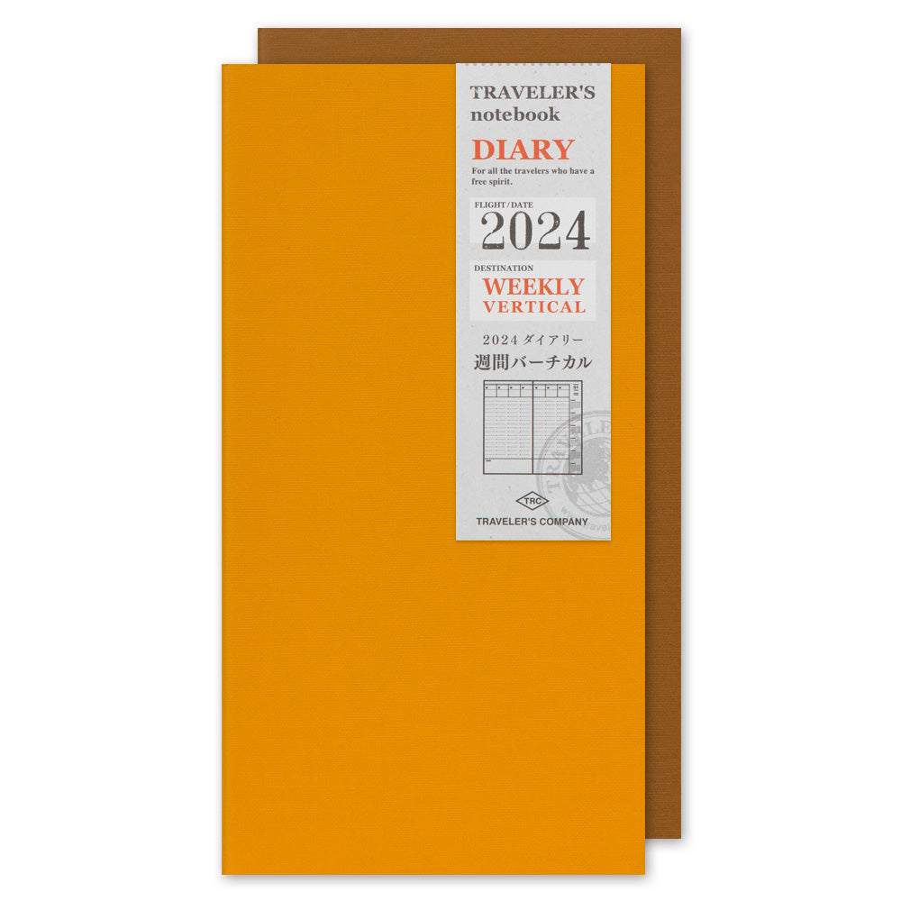 Traveler's Notebook 2024 Weekly Vertical Diary Regular Size