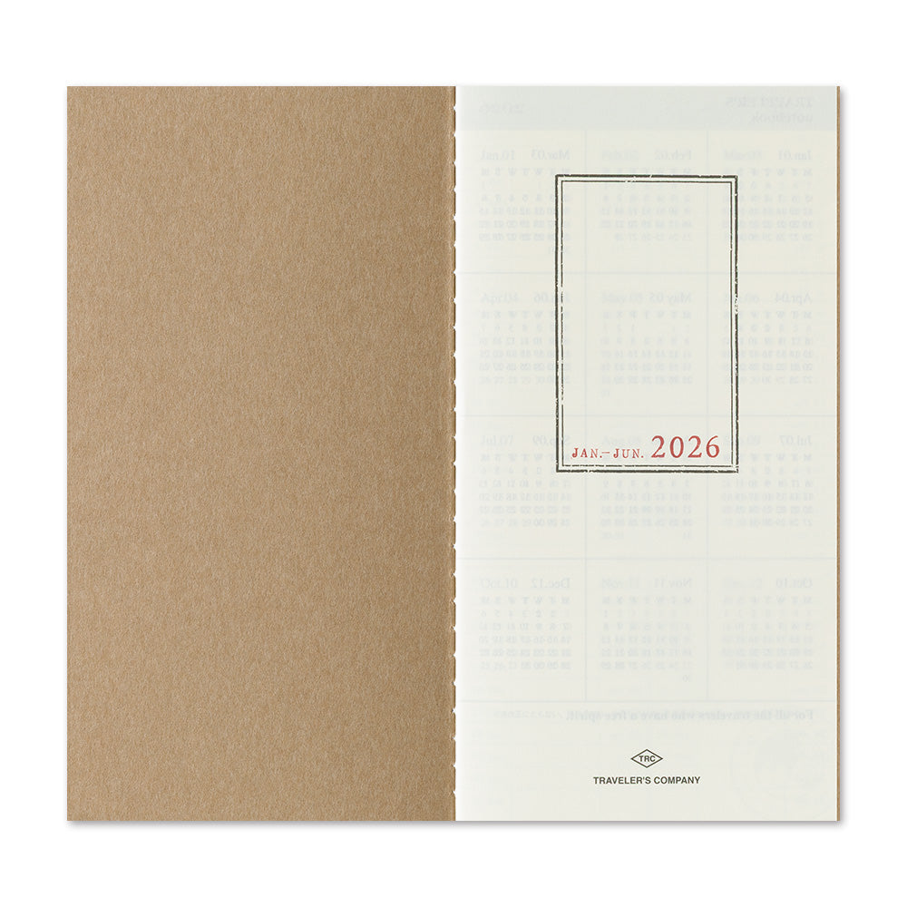 Traveler's Notebook 2026 Weekly + Memo Diary Regular Size