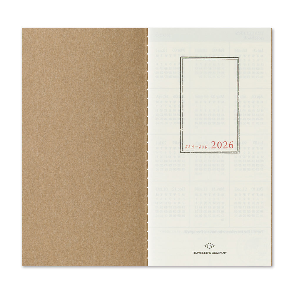 Traveler's Notebook 2026 Weekly Vertical Diary Regular Size
