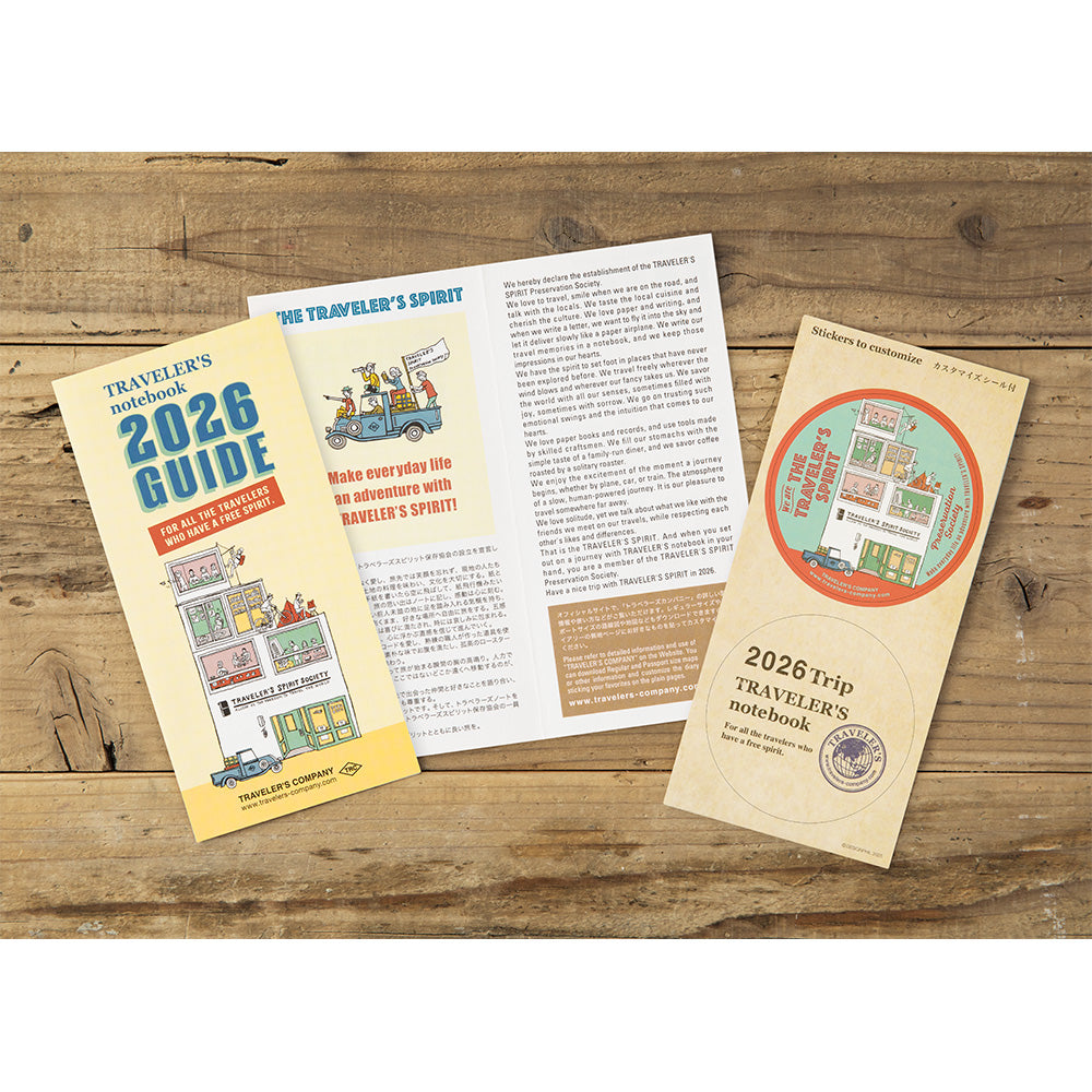 Traveler's Notebook 2026 Weekly Vertical Diary Regular Size