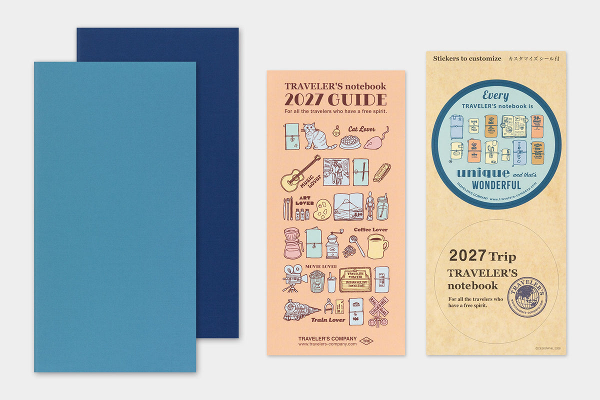 Traveler's Notebook 2027 Weekly + Memo Diary Regular Size