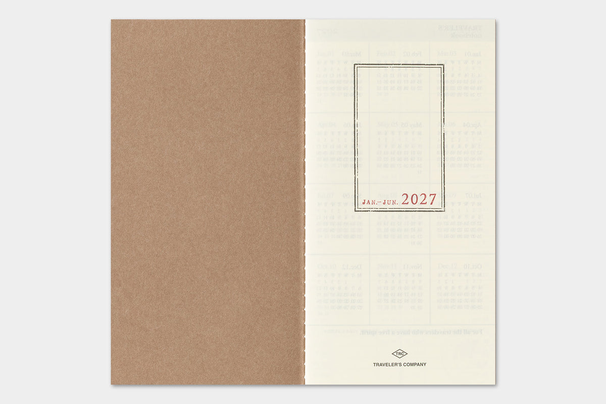 Traveler's Notebook 2027 Weekly + Memo Diary Regular Size