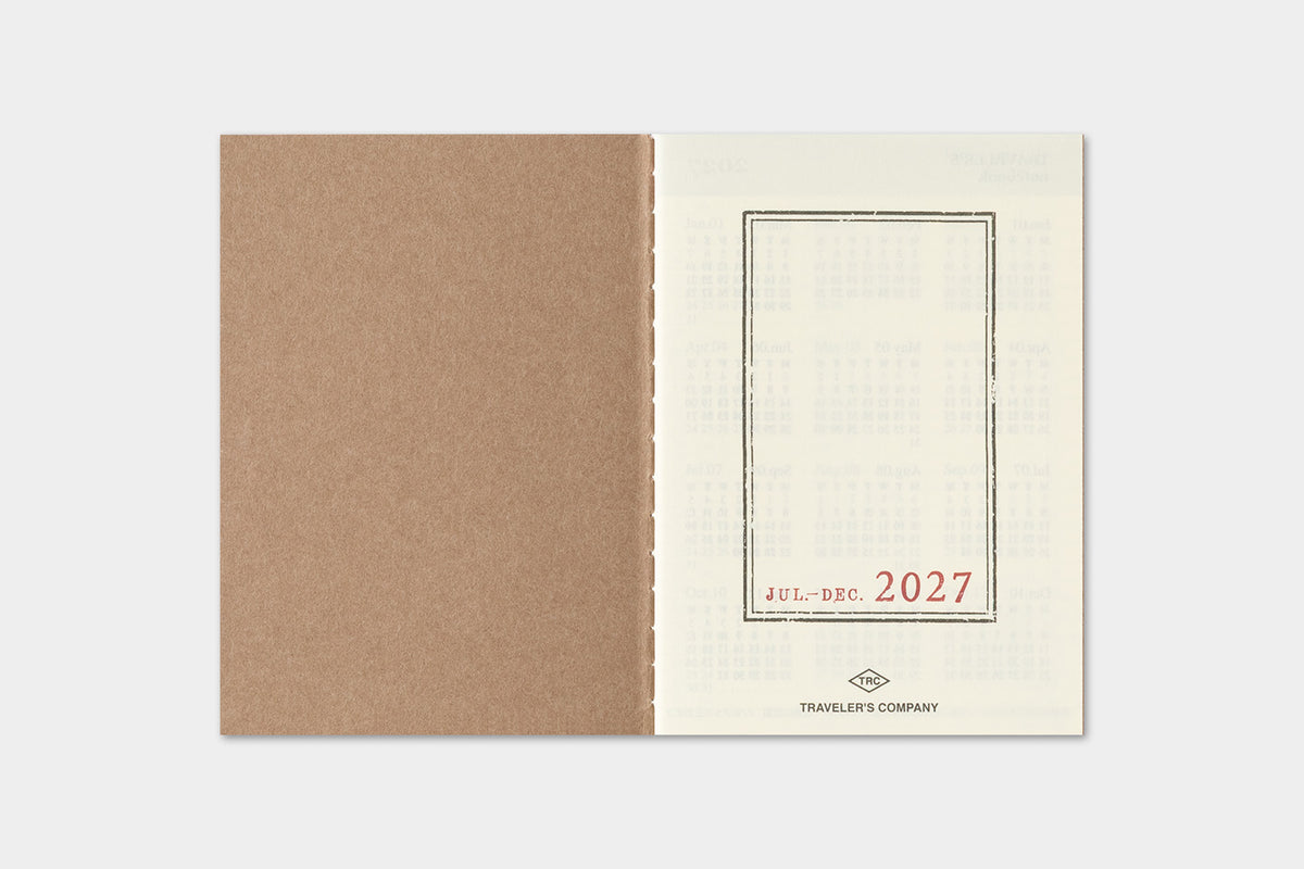 Traveler's Notebook 2027 Weekly Diary Passport Size