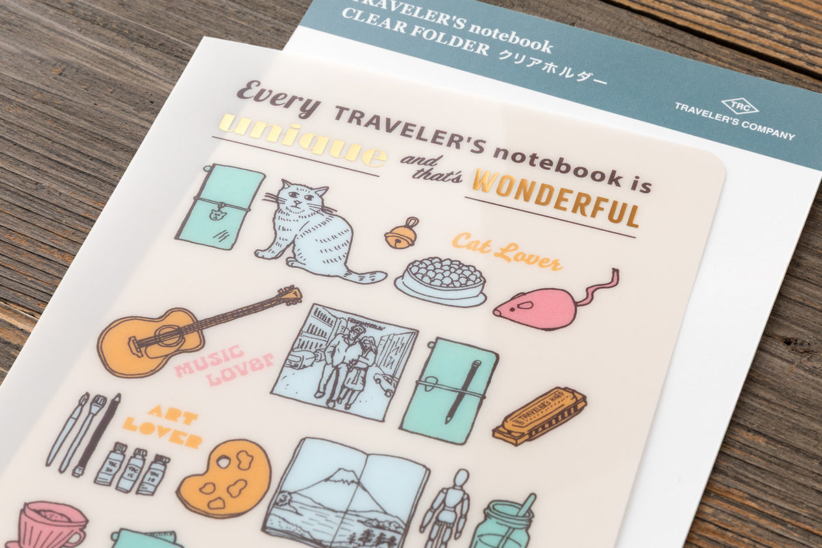 Traveler's Notebook 2027 Clear Folder Regular Size