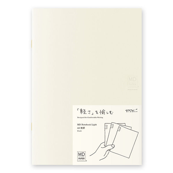 Midori MD Notebook Light A5 Blank 3pack