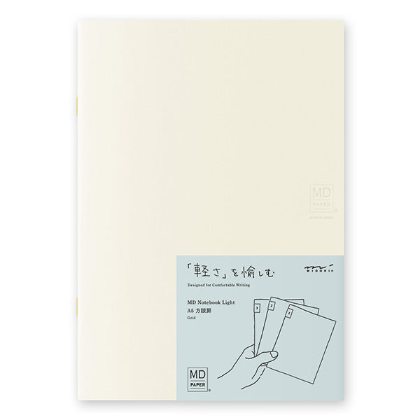 Midori MD Notebook Light A5 Grid 3pack