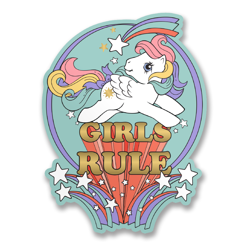 My Little Pony Vinyl Sticker Girls Rule