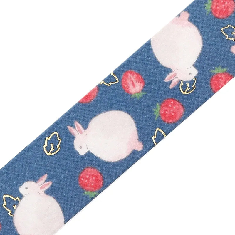 BGM Washitape Rabbit Country Strawberry Daifuku