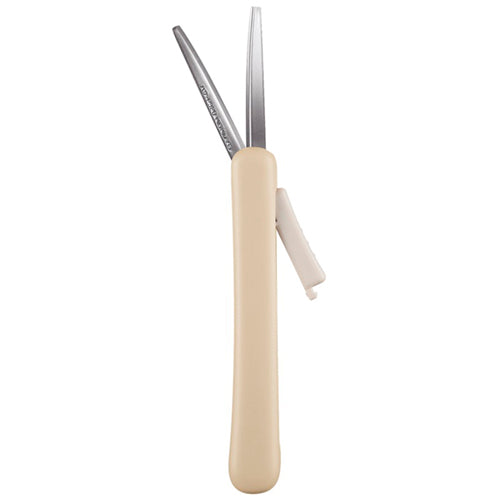 Kokuyo Saxa Poche Compact Scissors Mocha Compact scissors that can be stored in very small space
