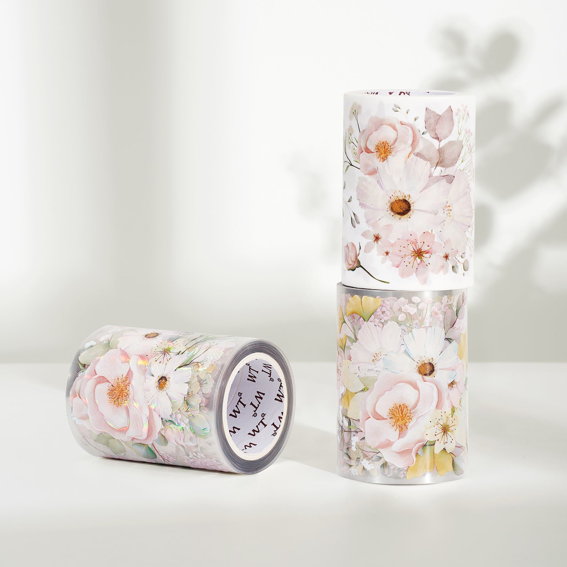 Blush Wide Iridescent PET -tape 65mm