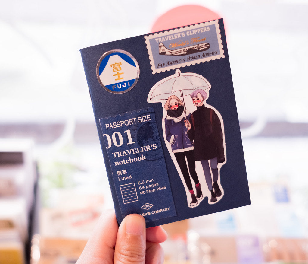 You and Me 25 pcs Sticker Set in a Metal Tin