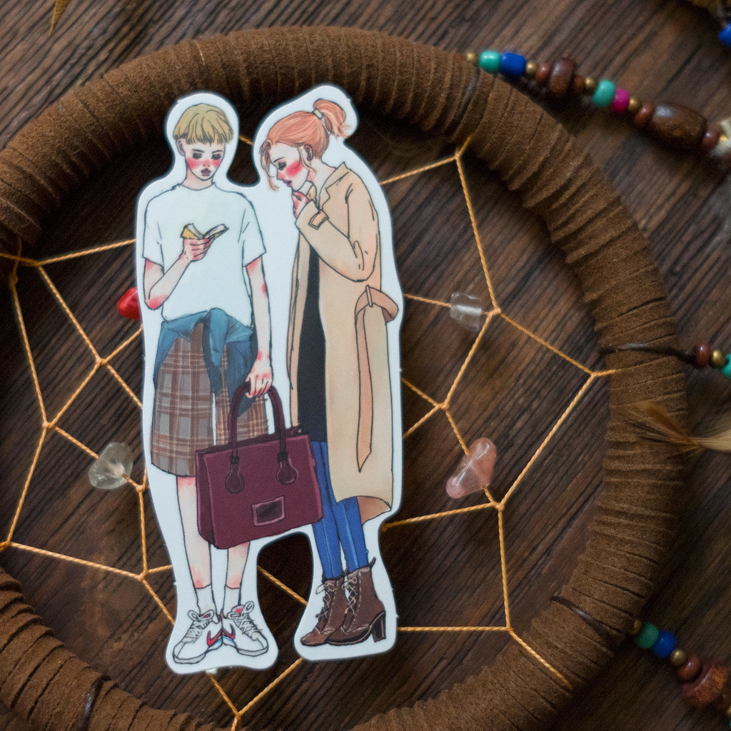 You and Me 25 pcs Sticker Set in a Metal Tin