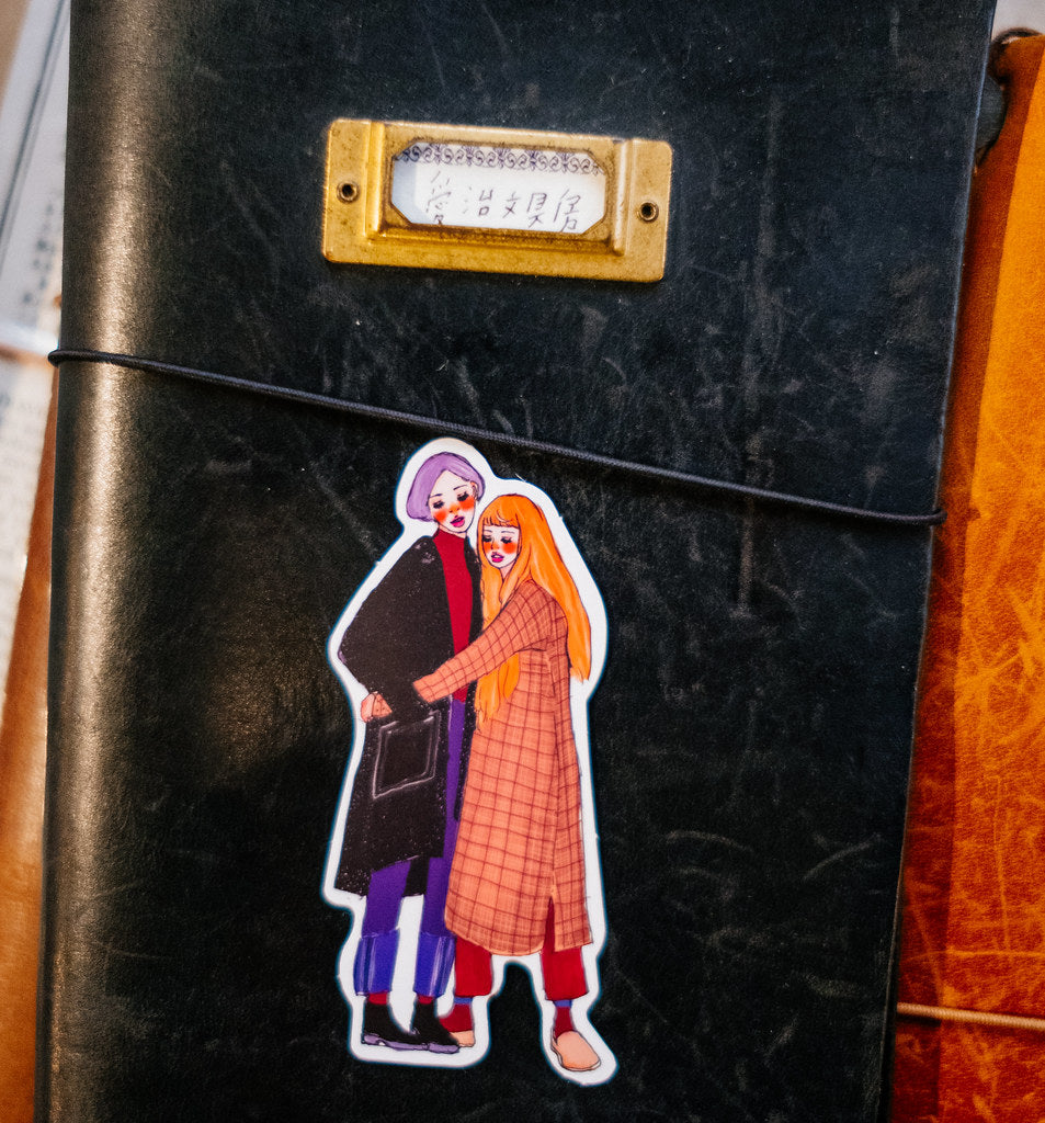 You and Me 25 pcs Sticker Set in a Metal Tin