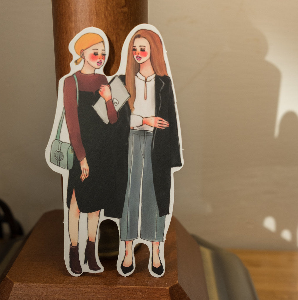 You and Me 25 pcs Sticker Set in a Metal Tin